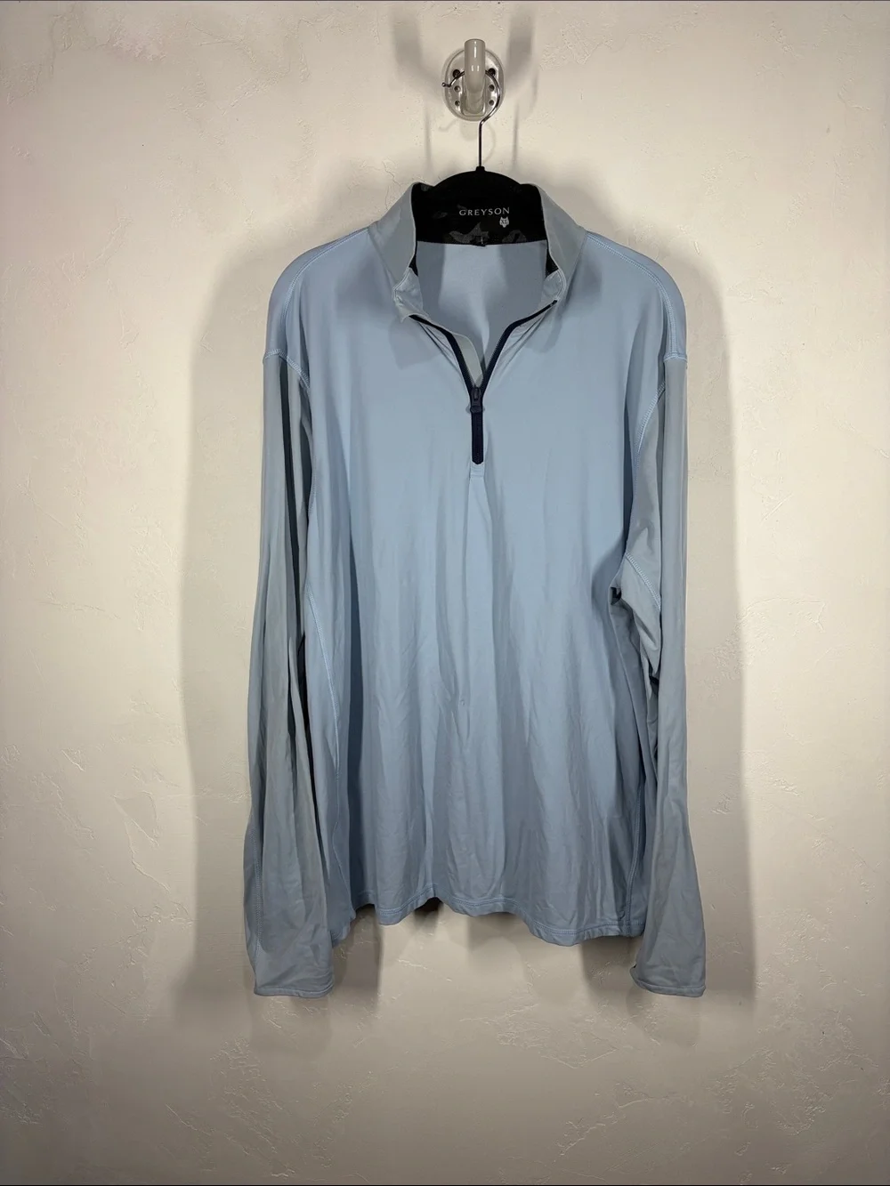 Greyson Light Blue Quarter-Zip Performance Pullover size XL